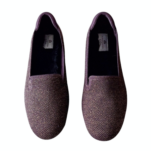 Clarks Cloudsteppers Carly Dream Flats Burgundy 9W Wide - Picture 5 of 8